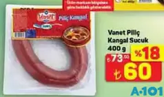 VANET PİLİÇ KANGAL SUCUK 400 G VANET PİLİÇ KANGAL SUCUK 400 G